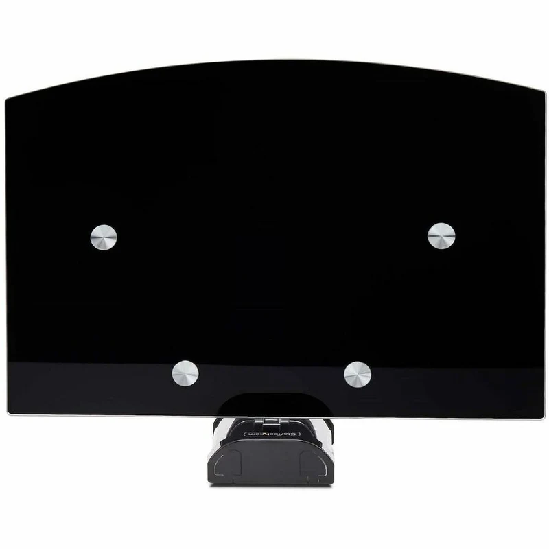 StarTech.com Étagère murale flottante AV, étagère réglable en hauteur pour équipement audiovisuel sous téléviseur, étagère en verre trempé noir 1B-WALL-MOUNT-SHELF