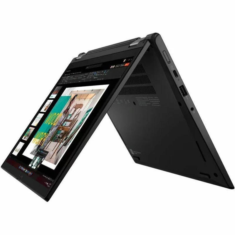 Lenovo ThinkPad L13 Yoga Gen 4 21FJ002CUS Ordinateur portable convertible 13.3 en 2 à écran tactile 1" - WUXGA - Intel Core i5 13e génération i5-1335U - 16 Go - SSD 512 Go - Clavier anglais - Thunder Black 21FJ002CUS