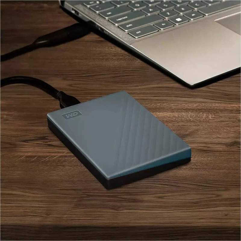 Disque dur externe portable WD My Passport WDBWML0020BGY-WESN 2 To - Gris silicone WDBWML0020BGY-WESN