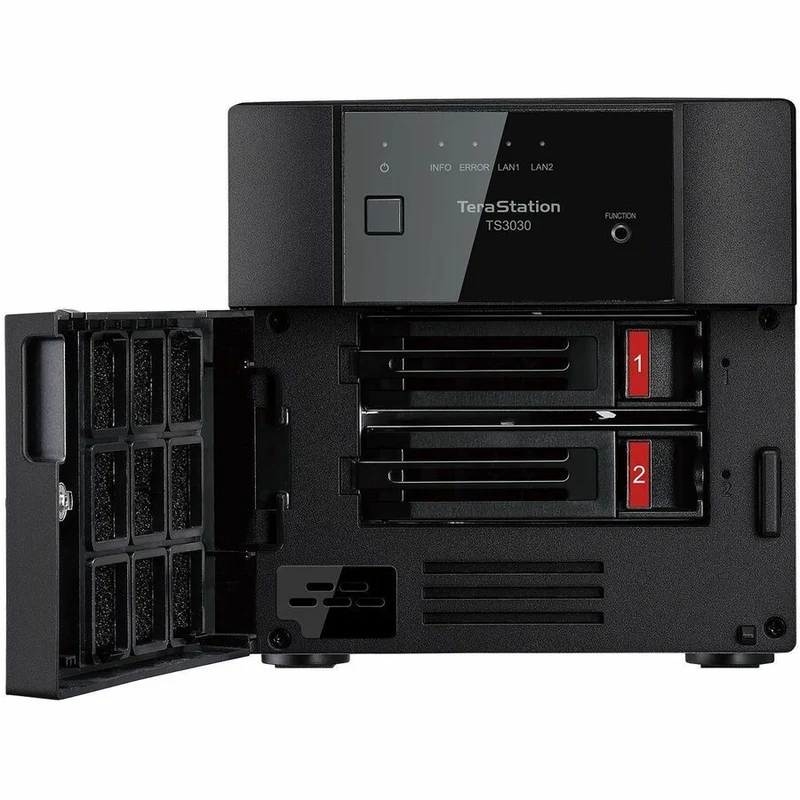 NAS de bureau BUFFALO TeraStation 3230DN à 2 baies, disque dur 4 To (2 x 2 To) inclus, iSCSI 2.5 GBE, conforme TAA TS3230DN0402