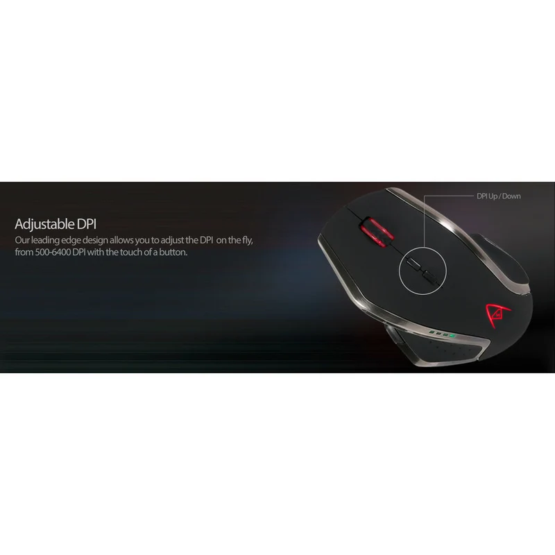 Souris de jeu programmable multicolore à 9 boutons Adesso IMOUSE X3