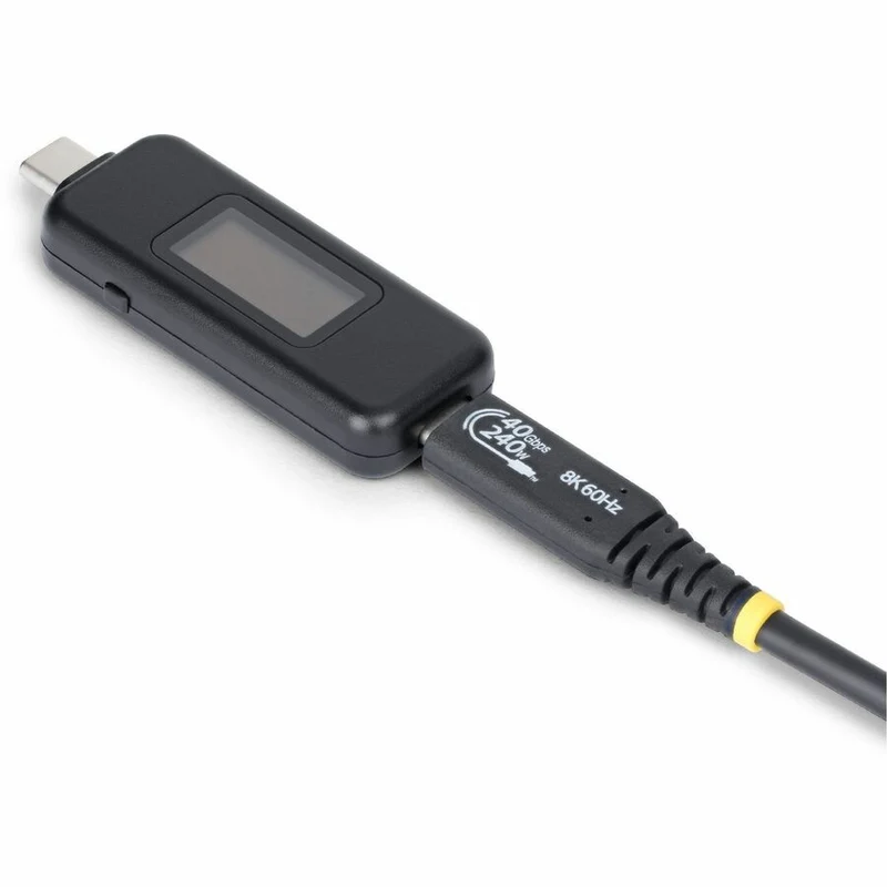 StarTech.com Testeur d'alimentation USB-C, multimètre de tension/courant bidirectionnel, 240 W PD EPR, OLED numérique, testeur de puissance de câble/port USB-C portable USBC-PWRTESTER