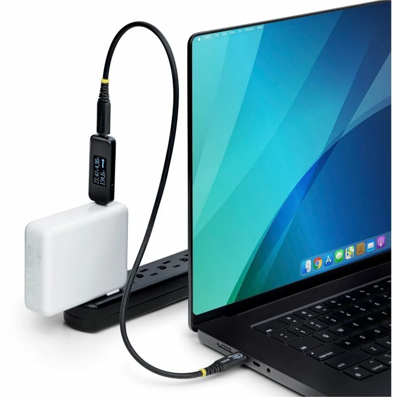 StarTech.com Testeur d'alimentation USB-C, multimètre de tension/courant bidirectionnel, 240 W PD EPR, OLED numérique, testeur de puissance de câble/port USB-C portable USBC-PWRTESTER