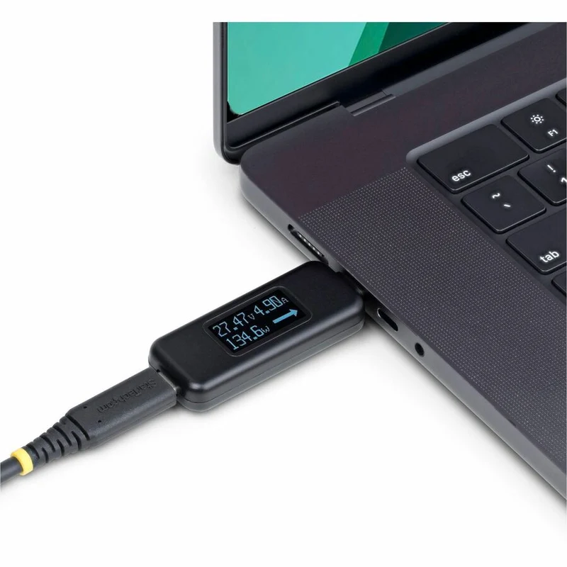 StarTech.com Testeur d'alimentation USB-C, multimètre de tension/courant bidirectionnel, 240 W PD EPR, OLED numérique, testeur de puissance de câble/port USB-C portable USBC-PWRTESTER
