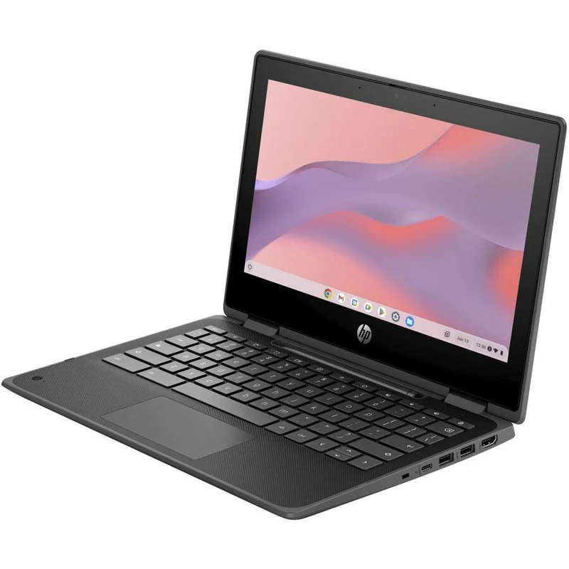 Chromebook convertible 360 en 5 robuste à écran tactile HP Fortis x11.6 G2 1" - HD - Intel N-Series N100 - 8 Go - Mémoire flash 64 Go - Clavier bilingue - Jack Black 9R398UT#ABL