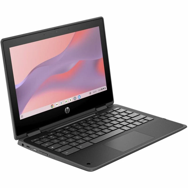 Chromebook convertible 360 en 5 robuste à écran tactile HP Fortis x11.6 G2 1" - HD - Intel N-Series N100 - 8 Go - Mémoire flash 64 Go - Clavier bilingue - Jack Black 9R398UT#ABL