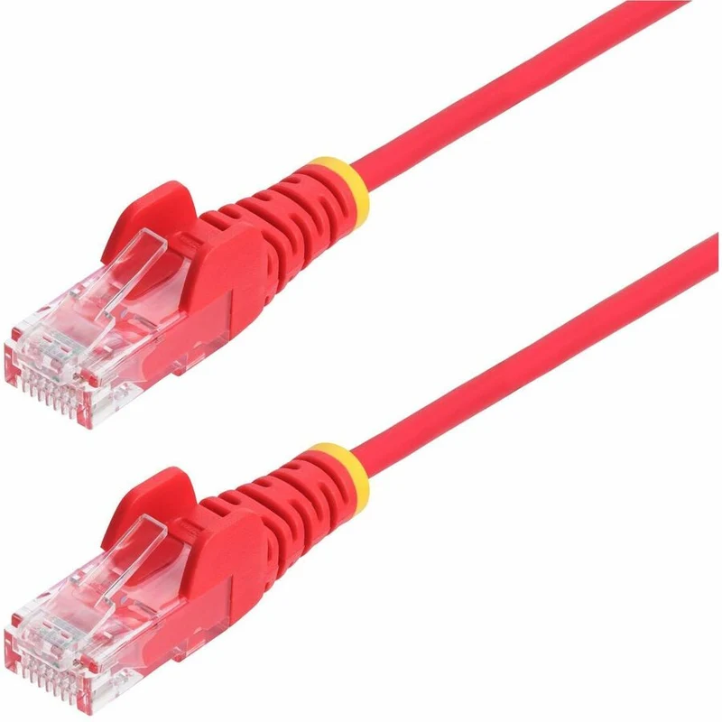 StarTech.com Câble Ethernet CAT50 fin rouge de 6 m, RJ45 fin sans accroc, UTP, LSZH, cuivre nu 28 AWG, cordon de raccordement réseau fin, testé Fluke N6PAT50RDS