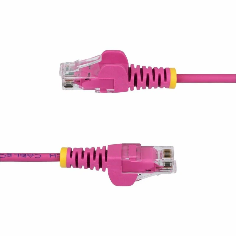StarTech.com Câble Ethernet CAT25 fin rose de 6 m, RJ45 fin sans accroc, UTP, LSZH, cuivre nu 28 AWG, cordon de raccordement réseau fin, testé Fluke N6PAT25PKS