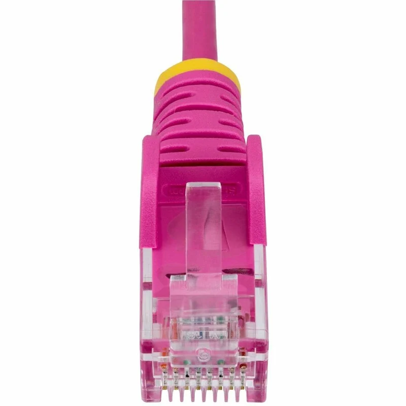 StarTech.com Câble Ethernet CAT25 fin rose de 6 m, RJ45 fin sans accroc, UTP, LSZH, cuivre nu 28 AWG, cordon de raccordement réseau fin, testé Fluke N6PAT25PKS