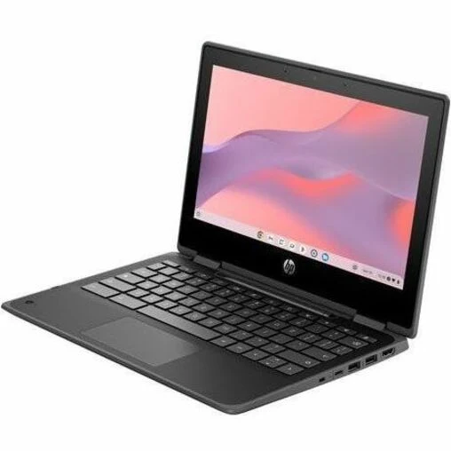 Chromebook convertible 360 en 5 robuste à écran tactile HP Fortis x11.6 G2 1" - HD - Intel N-Series N100 - 4 Go - Mémoire flash 32 Go - Clavier bilingue - Jack Black 9R393UT#ABL