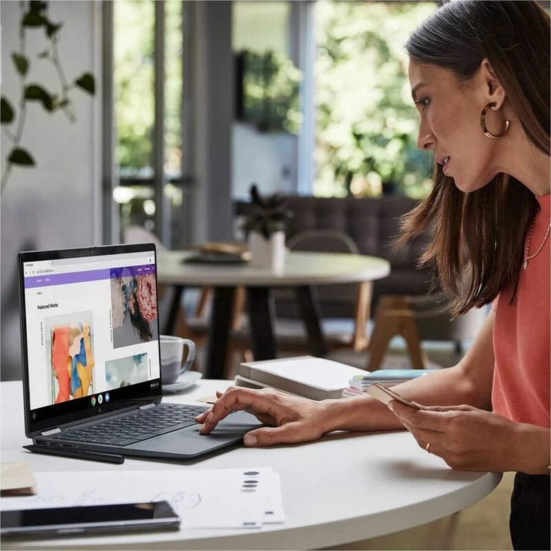 Chromebook convertible 13.5 en 2 à écran tactile HP Elite Dragonfly 1" - 2K - Intel Core i3 12e génération i3-1215U - 8 Go - SSD 256 Go - Clavier bilingue - Bleu ardoise A4ED0UT#ABL