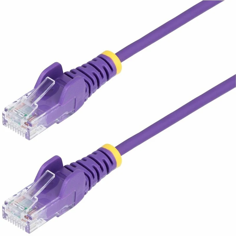 StarTech.com Câble Ethernet CAT10 fin violet de 6 m, RJ45 fin sans accroc, UTP, LSZH, cuivre nu 28 AWG, cordon de raccordement réseau fin, testé Fluke N6PAT10PLS
