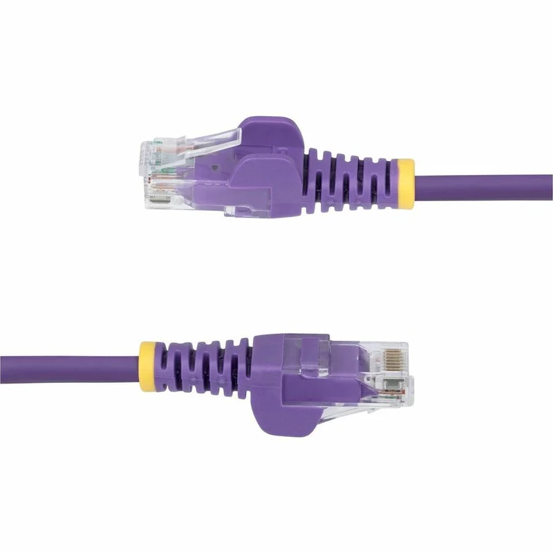 StarTech.com Câble Ethernet CAT10 fin violet de 6 m, RJ45 fin sans accroc, UTP, LSZH, cuivre nu 28 AWG, cordon de raccordement réseau fin, testé Fluke N6PAT10PLS
