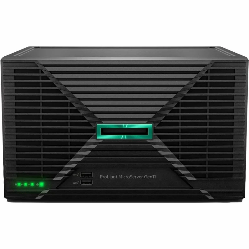 Serveur HPE ProLiant MicroServer Gen11 Ultra Micro Tower - 1 x Intel Pentium Gold G7400 3.70 GHz - 16 Go RAM - 1 To HDD - Contrôleur Serial ATA/600 P74439-005