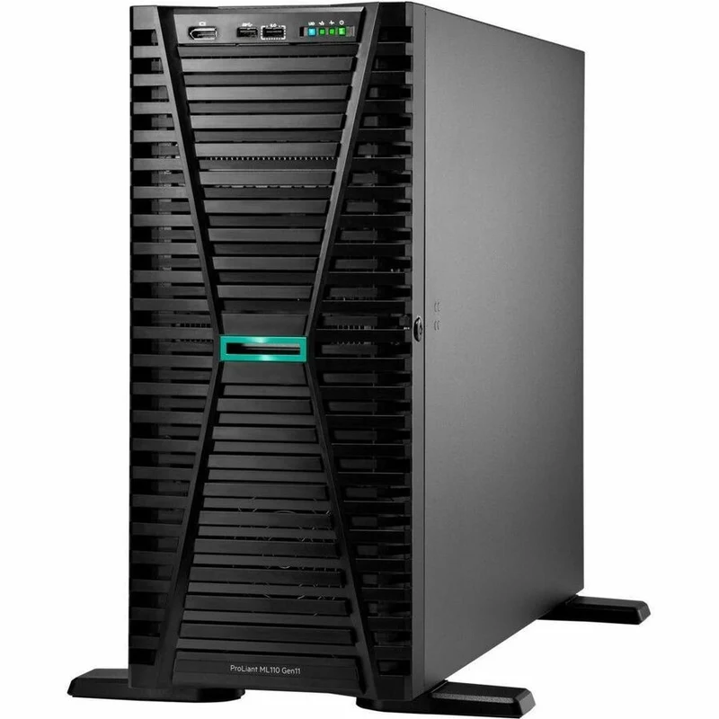 Serveur tour HPE ProLiant ML110 G11 4.5U - 1 x Intel Xeon Bronze 3408U 1.80 GHz - 16 Go de RAM - Contrôleur Serial ATA, Serial Attached SCSI (SAS) P55533-001