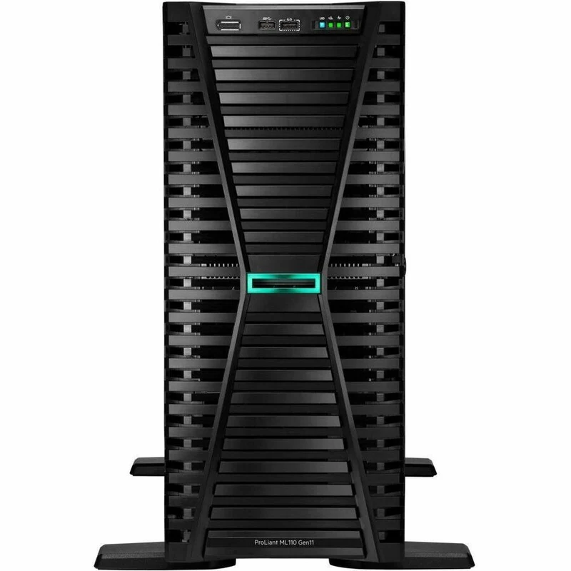 Serveur tour HPE ProLiant ML110 G11 4.5U - 1 x Intel Xeon Bronze 3408U 1.80 GHz - 16 Go de RAM - Contrôleur Serial ATA, Serial Attached SCSI (SAS) P55533-001