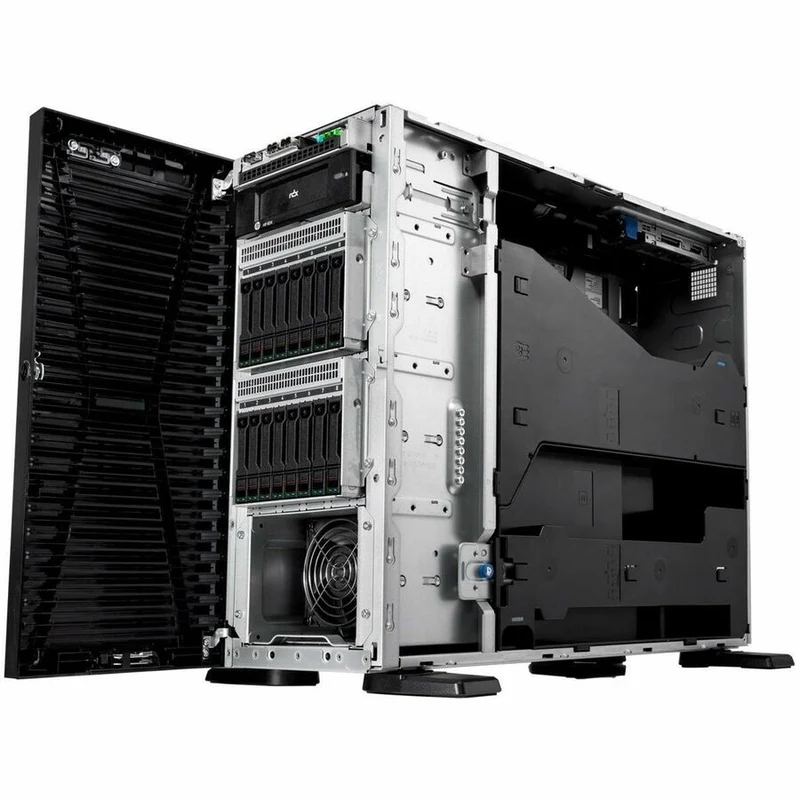 Serveur tour HPE ProLiant ML110 G11 4.5U - 1 x Intel Xeon Bronze 3508U 2.10 GHz - 32 Go de RAM - Disque dur 4 To - (2 x 2 To) Configuration du disque dur - Contrôleur Serial ATA, Serial Attached SCSI (SAS) P71683-005