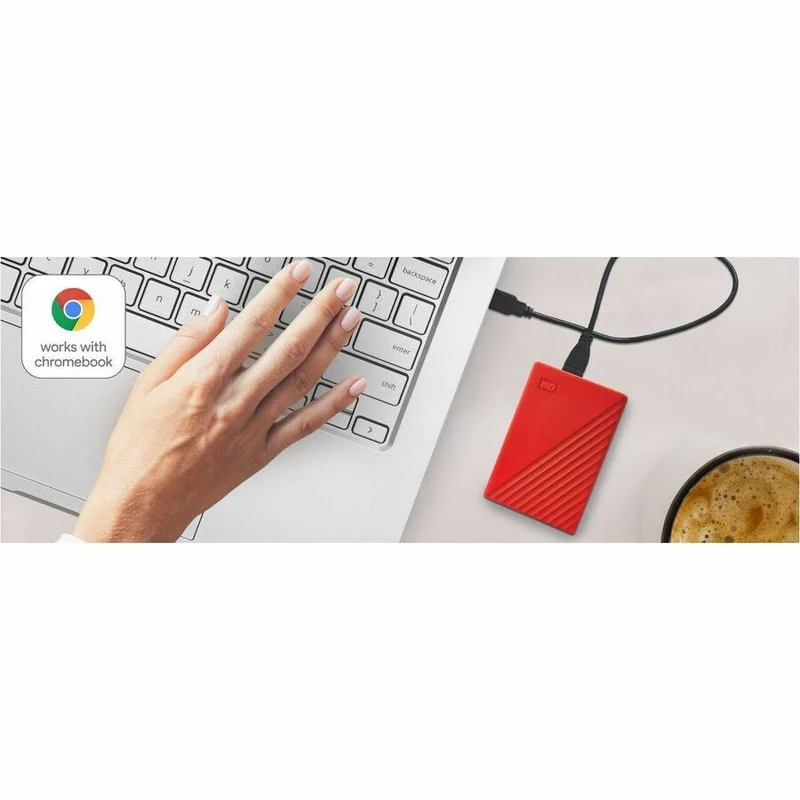 Disque dur externe portable WD My Passport WDBR9S0060BRD-WESN 6 To - Rouge WDBR9S0060BRD-WESN