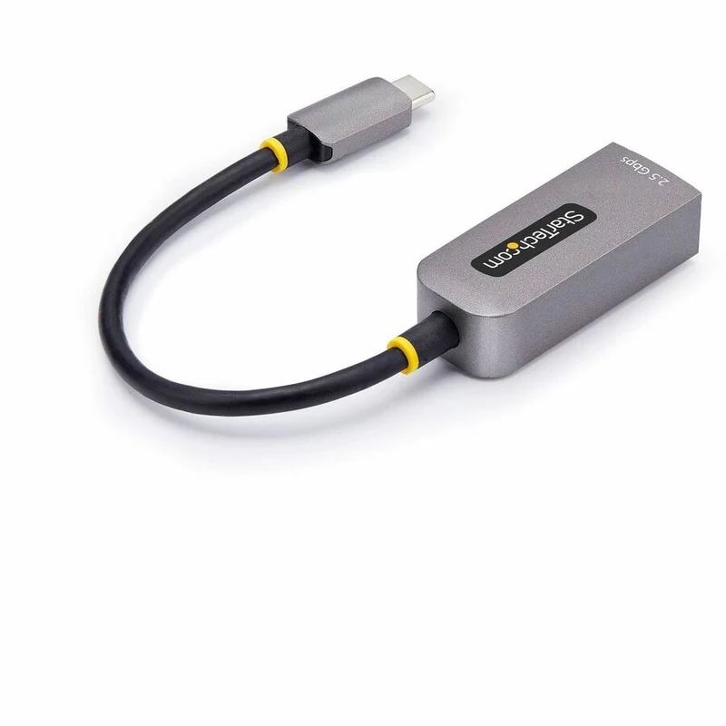 Adaptateur USB-C vers Ethernet 2.5 GbE StarTech.com, carte réseau NBASE-T, réseau multi-vitesse USB 3.0 Type-C 2.5/1 G, USB 3.1 RJ45, compatible Thunderbolt C22G-USB-ETHERNET