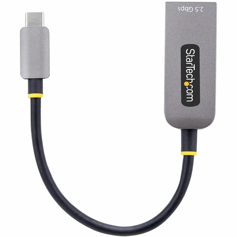 Adaptateur USB-C vers Ethernet 2.5 GbE StarTech.com, carte réseau NBASE-T, réseau multi-vitesse USB 3.0 Type-C 2.5/1 G, USB 3.1 RJ45, compatible Thunderbolt C22G-USB-ETHERNET