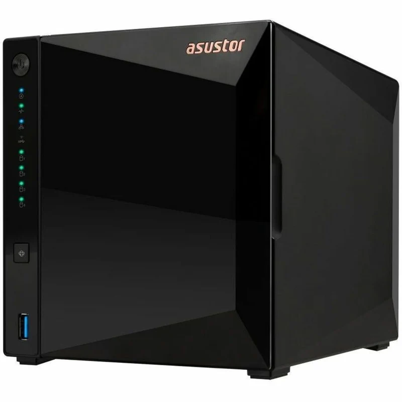 Asustor Drivestor 4 Pro Gen2 AS3304T v2, NAS 4 baies, 1.7 GHz Quad-Core, port 2.5 GbE, 2 Go de RAM DDR4, petit serveur multimédia domestique, stockage en réseau (sans disque) AS3304T V2