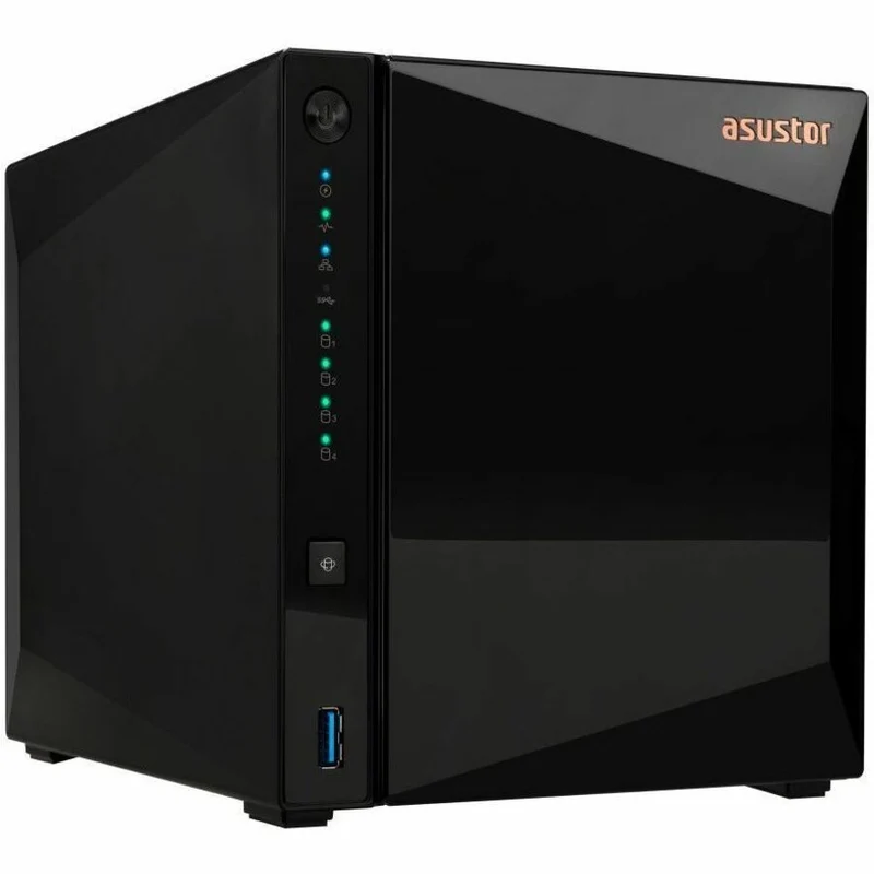 Asustor Drivestor 4 Pro Gen2 AS3304T v2, NAS 4 baies, 1.7 GHz Quad-Core, port 2.5 GbE, 2 Go de RAM DDR4, petit serveur multimédia domestique, stockage en réseau (sans disque) AS3304T V2