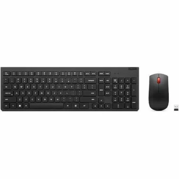 Clavier et souris sans fil Lenovo Essential Gen2 Noir Français Canadien 058 4X31N50721