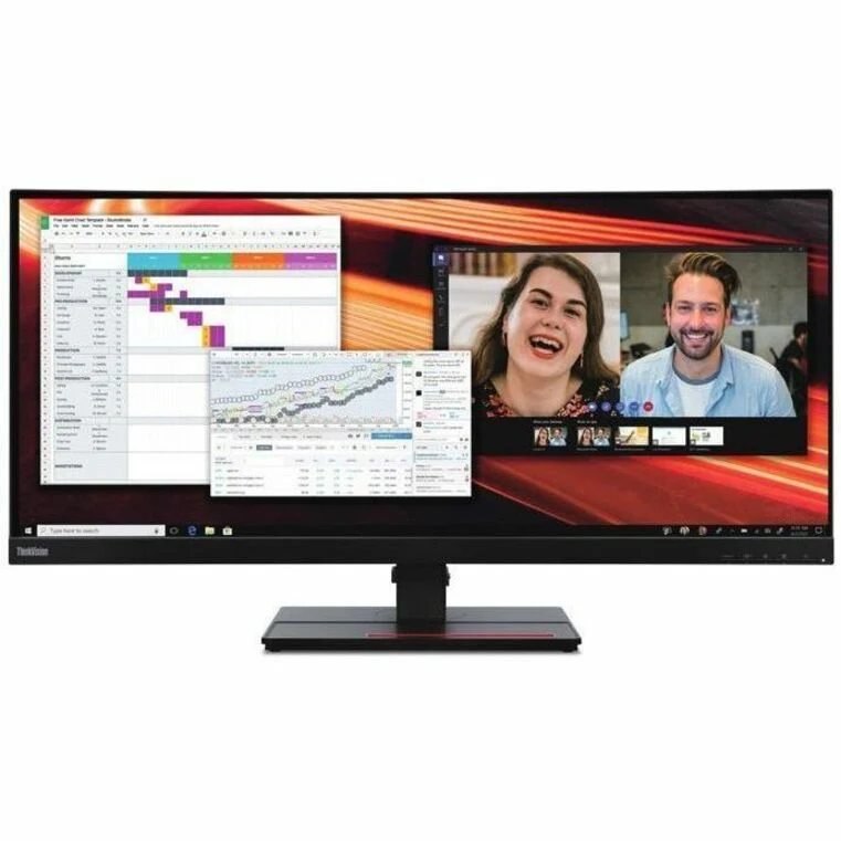 Moniteur LED incurvé Lenovo ThinkVision P34w-20 de 34 pouces UWQHD - 21:9 - Noir corbeau 63F2RAR3U3
