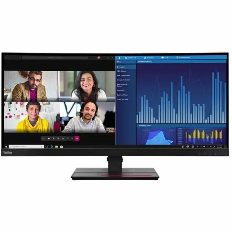 Moniteur LED incurvé Lenovo ThinkVision P34w-20 de 34 pouces UWQHD - 21:9 - Noir corbeau 63F2RAR3U3