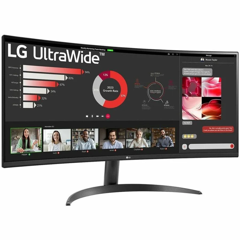 Moniteur LED UWQHD 34" ultra-large LG 50WR34QK-B - 21:9 34WR50QK-B
