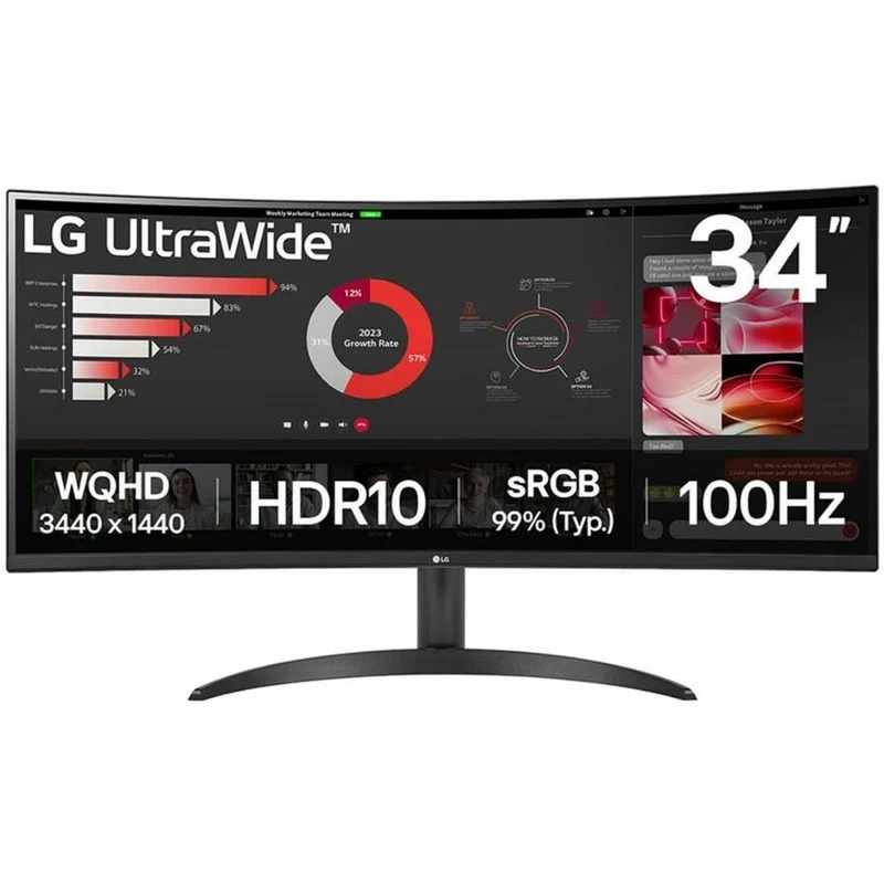 Moniteur LED UWQHD 34" ultra-large LG 50WR34QK-B - 21:9 34WR50QK-B