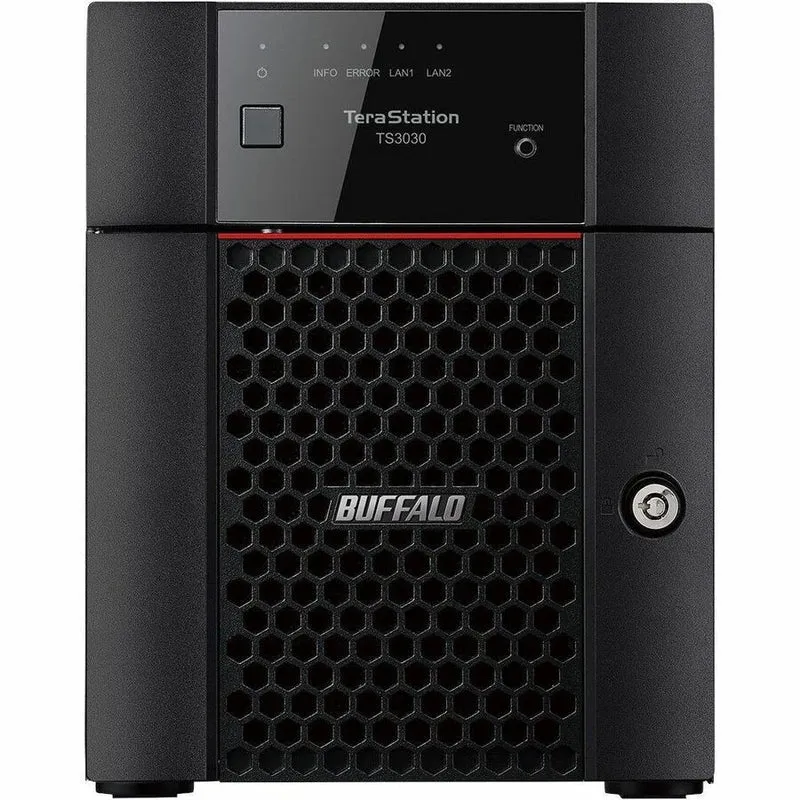 BUFFALO TeraStation 3430DN NAS de bureau à 2 baies partiellement rempli 8 To (2 x 4 To) Disque dur inclus 2.5 GBE iSCSI Conforme TAA TS3430DN0802