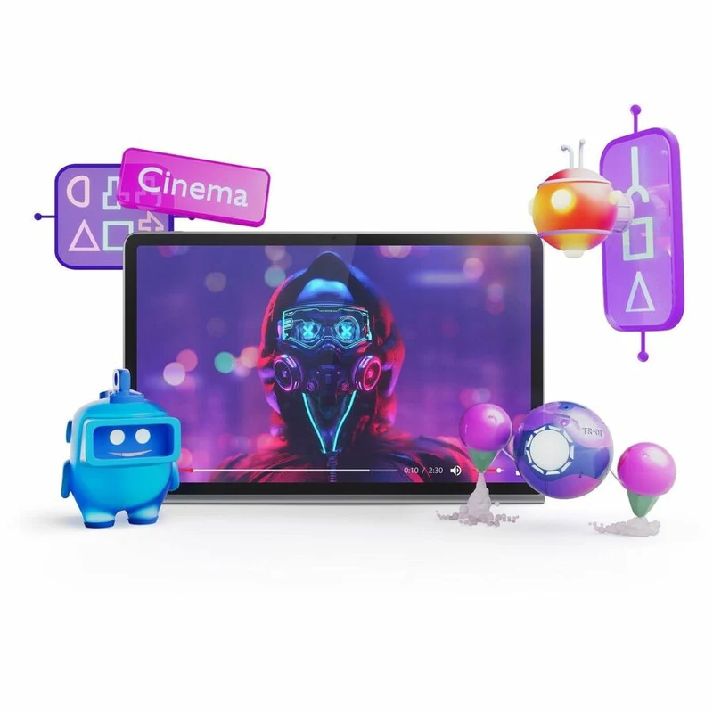 Tablette Lenovo Tab Plus TB351FU - 11.5" 2K - MediaTek MT8781 Helio G99 (6 nm) Octa-core - 8 Go - 256 Go Stockage - Android 14 - Luna Gray ZADX0087US