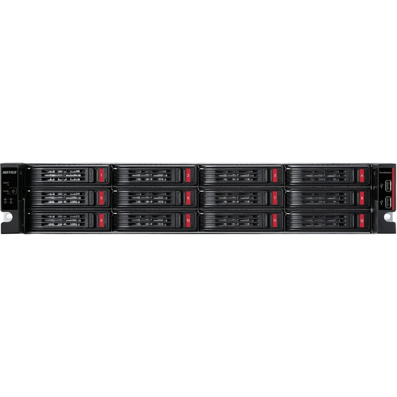 BUFFALO TeraStation 51220 Stockage NAS en rack professionnel à 12 baies de 96 To (12 x 8 To) Disques durs inclus TS51220RH9612
